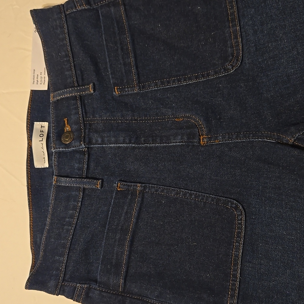 LOFT Indigo High-Rise Jeans